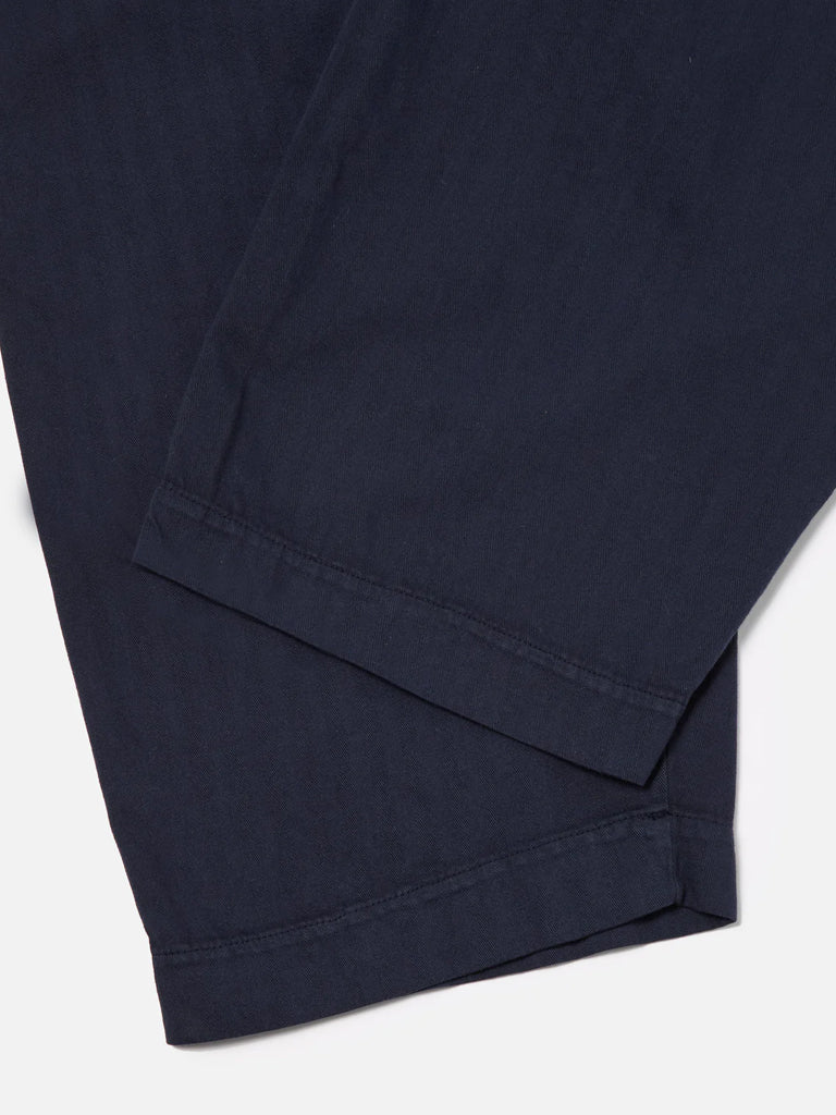 Universal Works Oxford Pant in Navy Herringbone