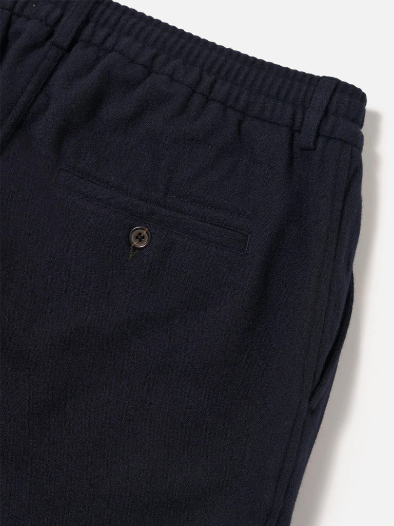 Universal Works Pleated Track Pant in Navy