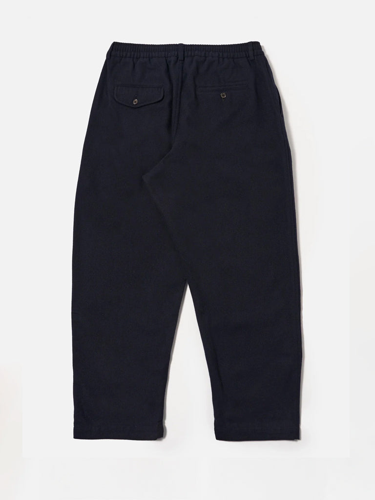 Universal Works Pleated Track Pant in Navy