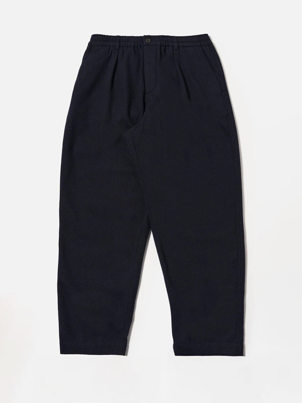 Universal Works Pleated Track Pant in Navy