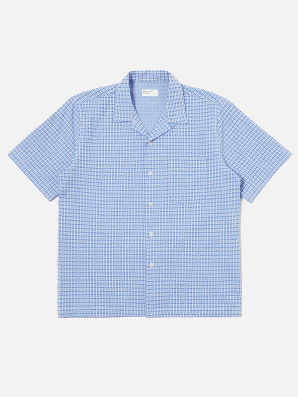 Universal Works Road Shirt in Delos Blue