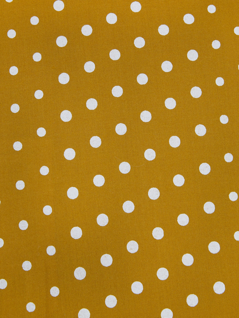 Universal Works Short Scarf in Dot Print Mustard