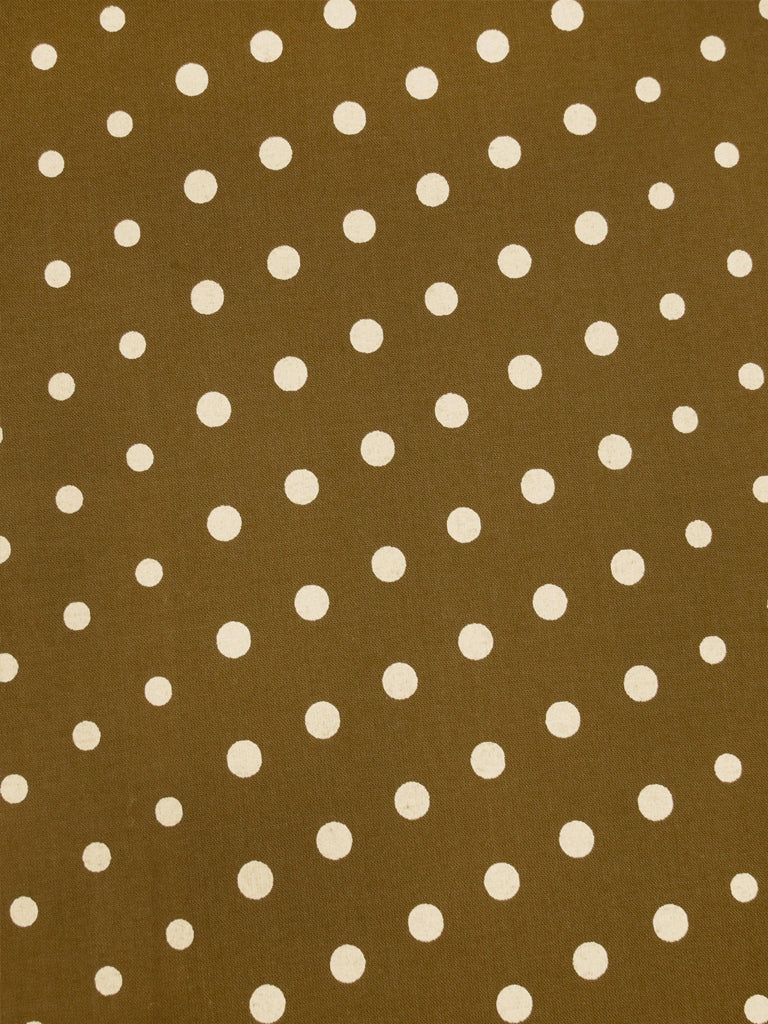 Universal Works Short Scarf in Mustard Dot