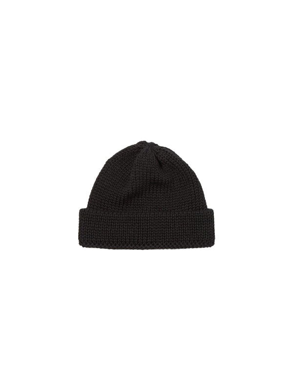 Universal Works Short Watch Cap in Black