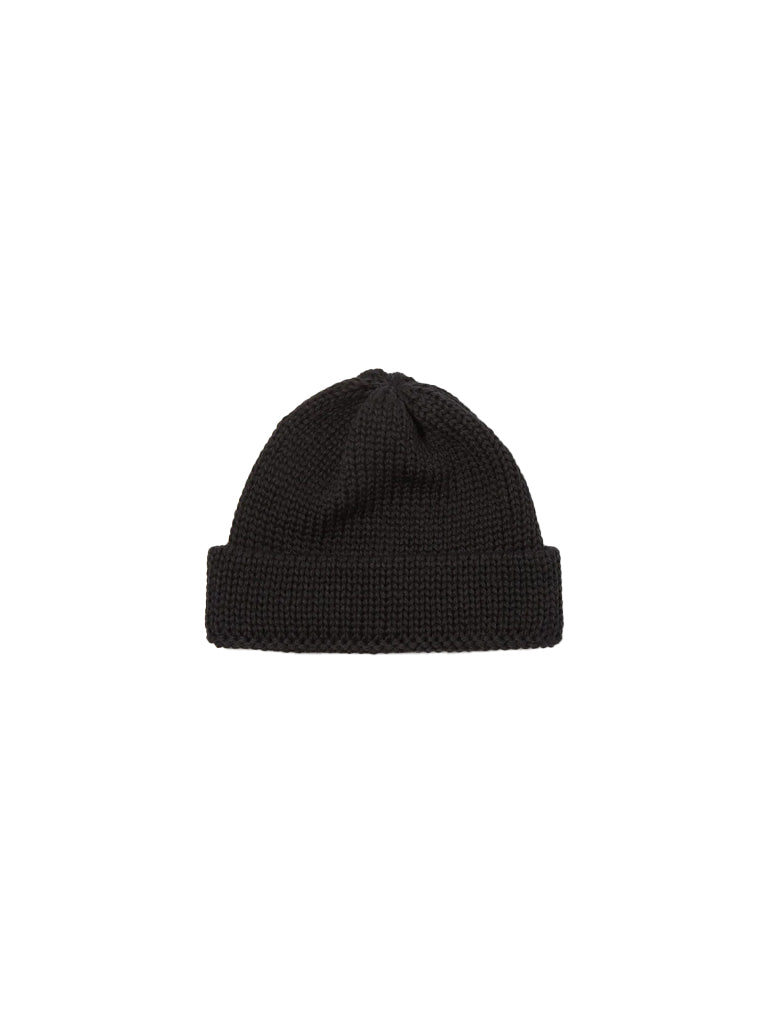 Universal Works Short Watch Cap in Black