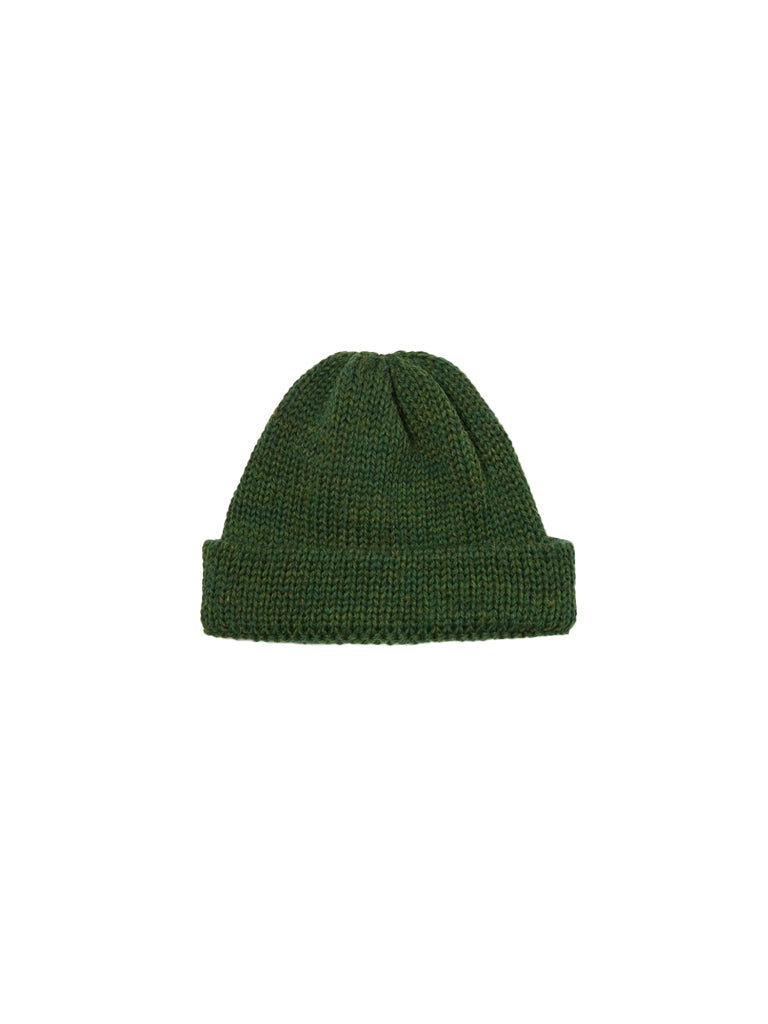 Universal Works Short Watch Cap in Green