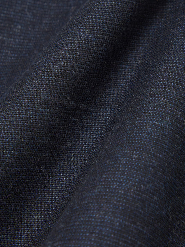 Universal Works Three Button Jacket in Birdseye Tweed Navy