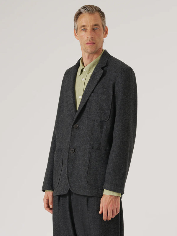 Universal Works Two Button Jacket in Anders Grey