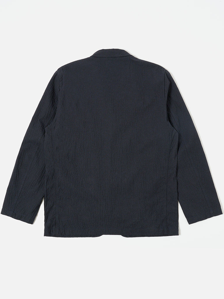 Universal Works Two Button Jacket in Ospina Navy