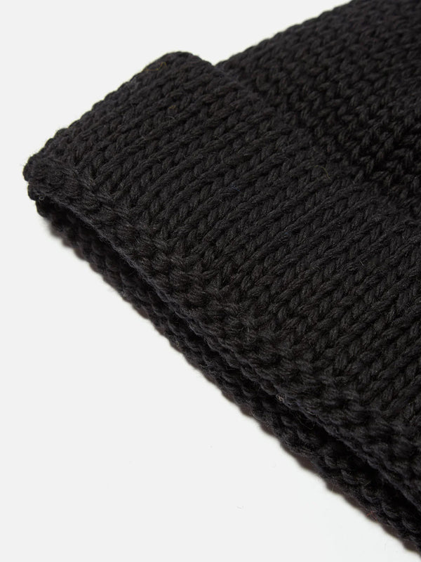 Universal Works Short Watch Cap in Black