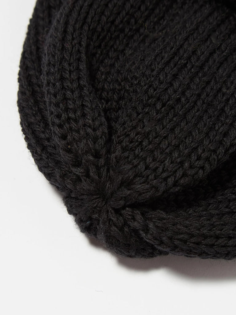 Universal Works Short Watch Cap in Black