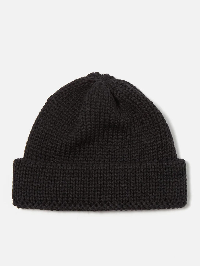 Universal Works Short Watch Cap in Black