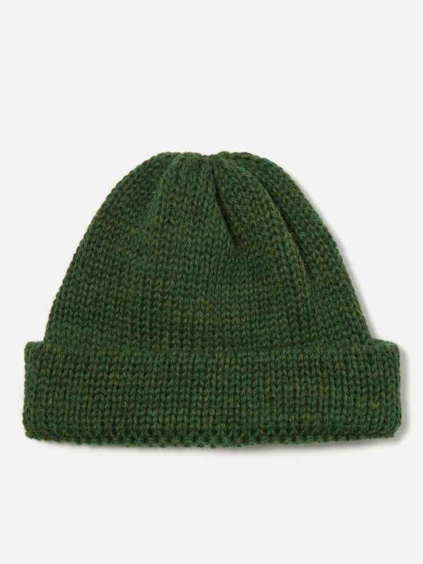 Universal Works Short Watch Cap in Green