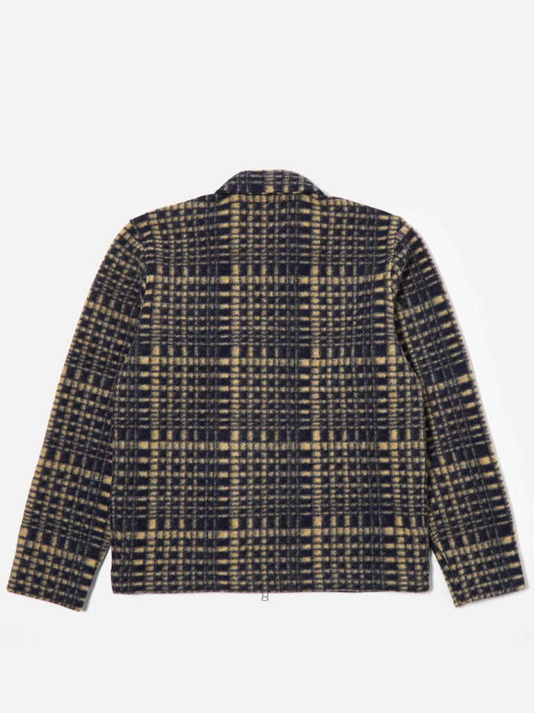 Universal Works Zip Uniform Jacket in Navy Fleece