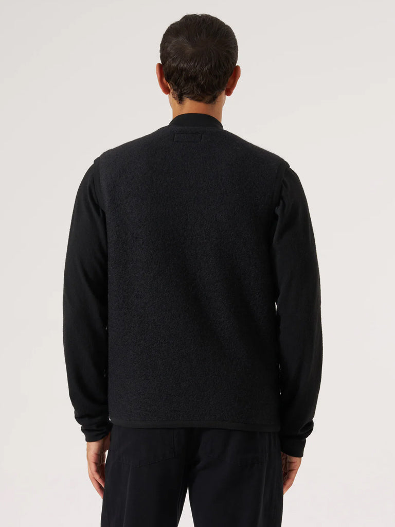Universal Works Zip Waistcoat in Black