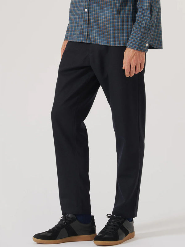 Universal Works Military Chino in Italian Tweed Navy