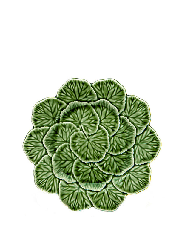 Van Verre Bordallo Leaf Dessert Plate in Green