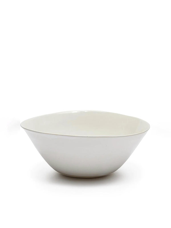 Wonki Ware Organic Sand Pasta Bowl in White