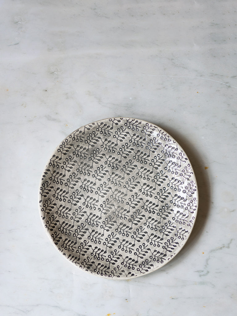 Wonki Ware Side Plate in Charcoal