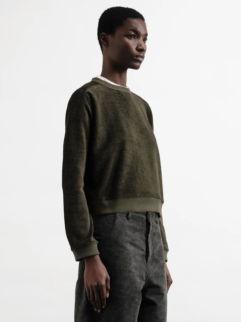 YMC Almost Grown Sweatshirt in Olive