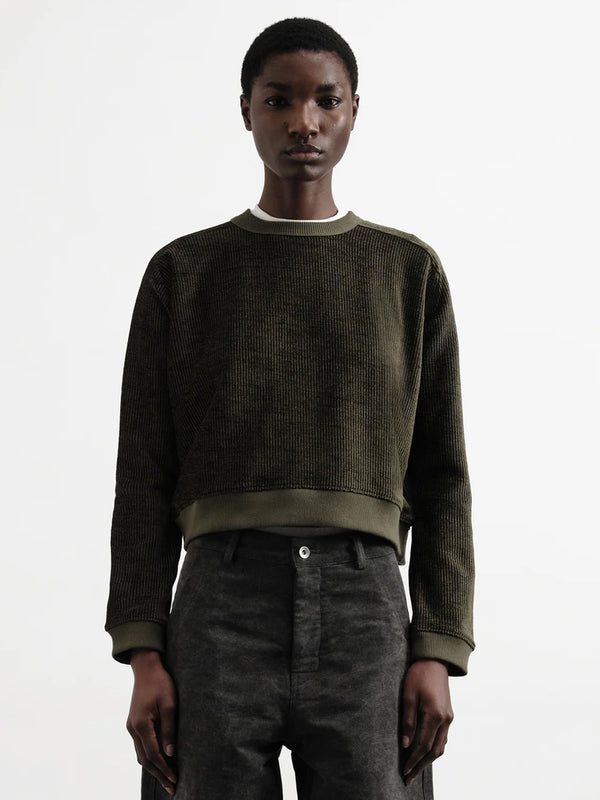 YMC Almost Grown Sweatshirt in Olive
