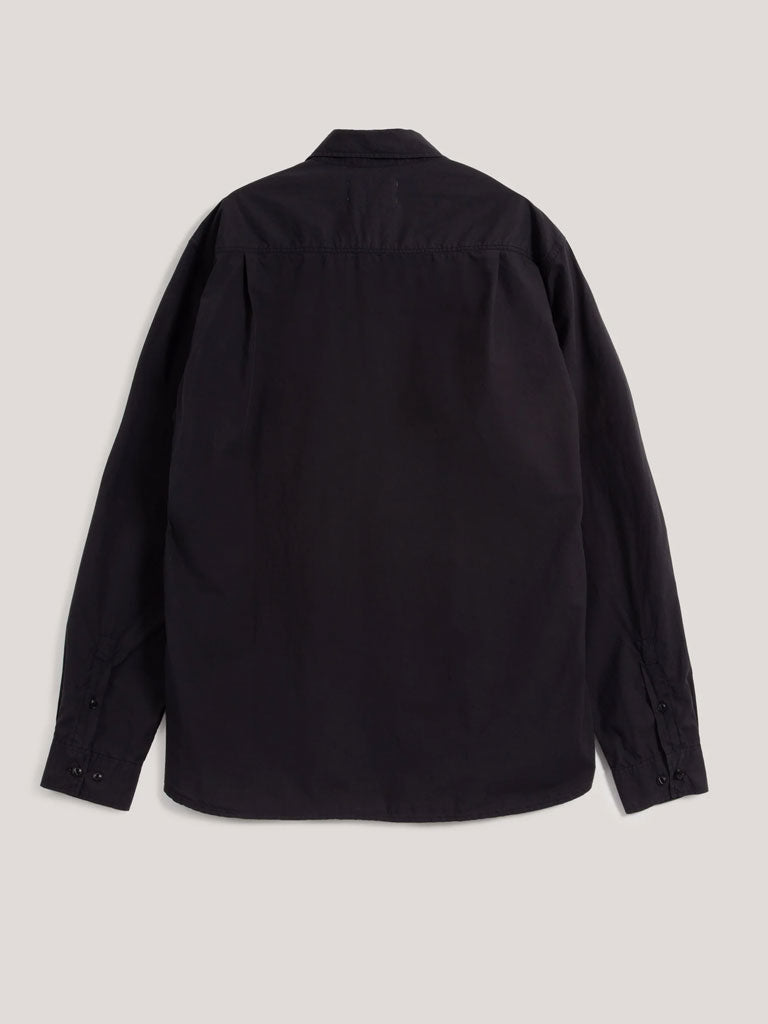 YMC Curtis Poplin Shirt in Black