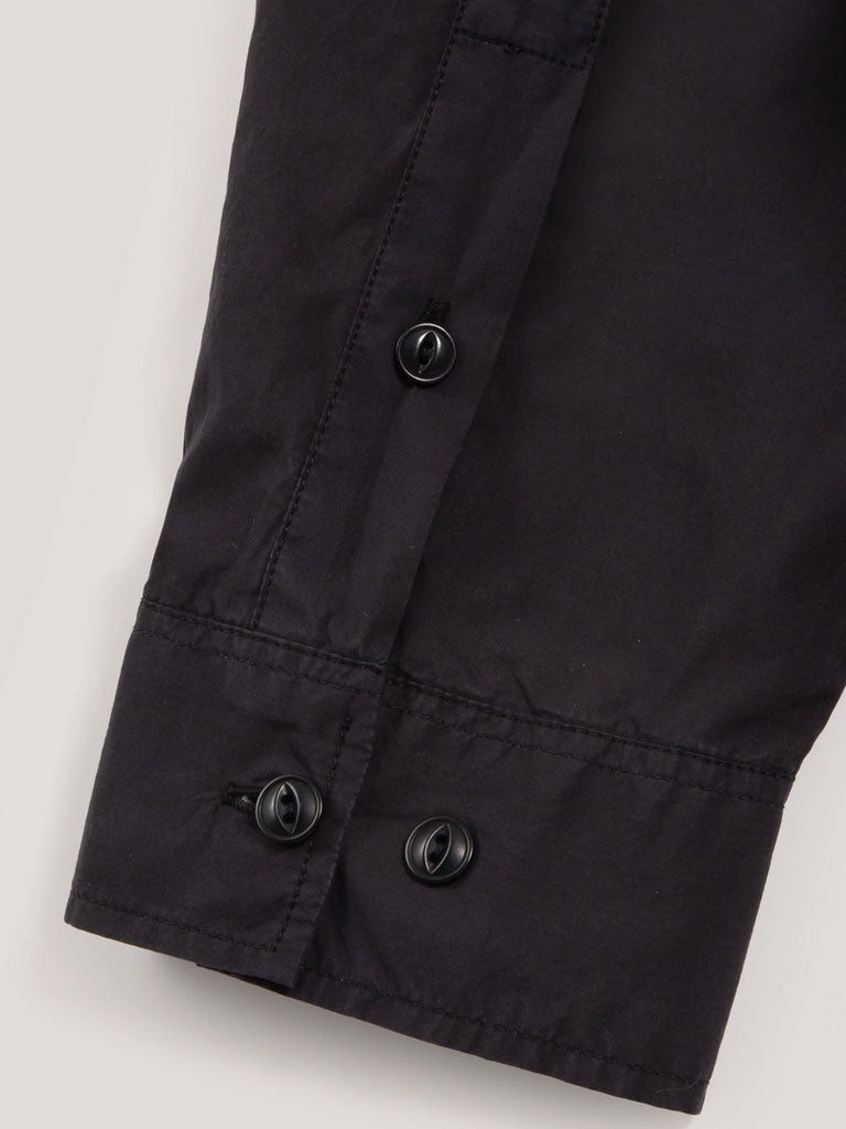 YMC Curtis Poplin Shirt in Black