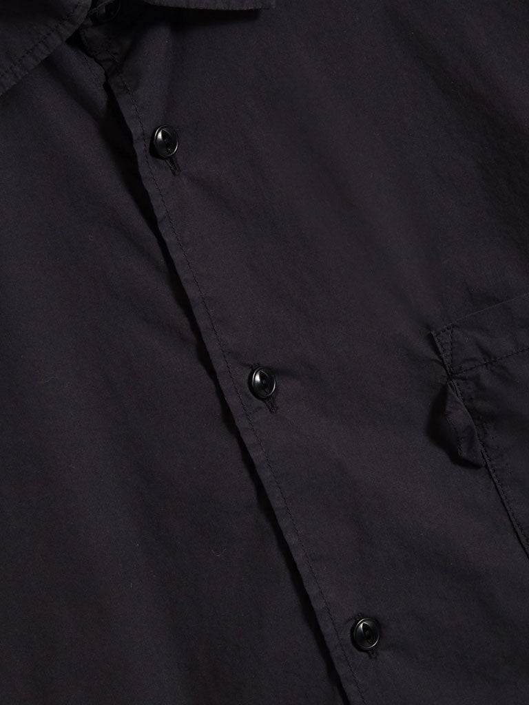 YMC Curtis Poplin Shirt in Black