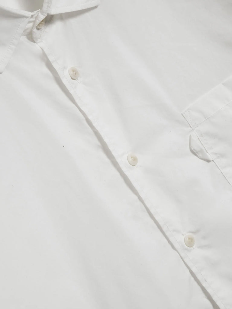 YMC Curtis Poplin Shirt in White