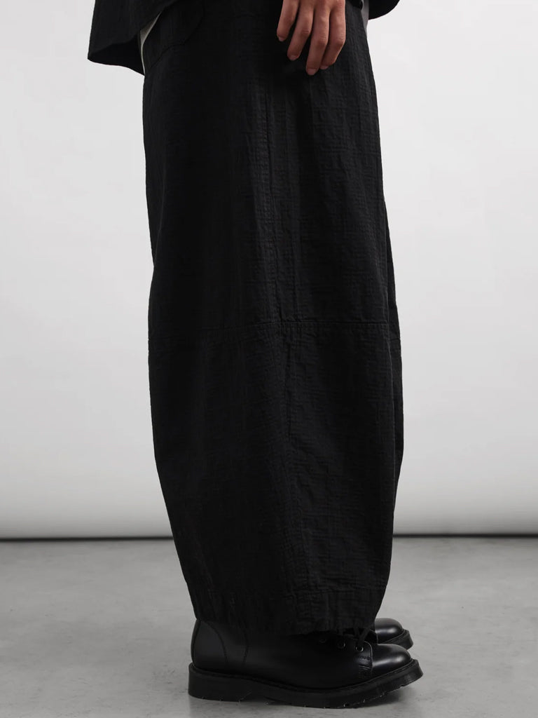 YMC Deadbeat Trousers in Black Jacquard