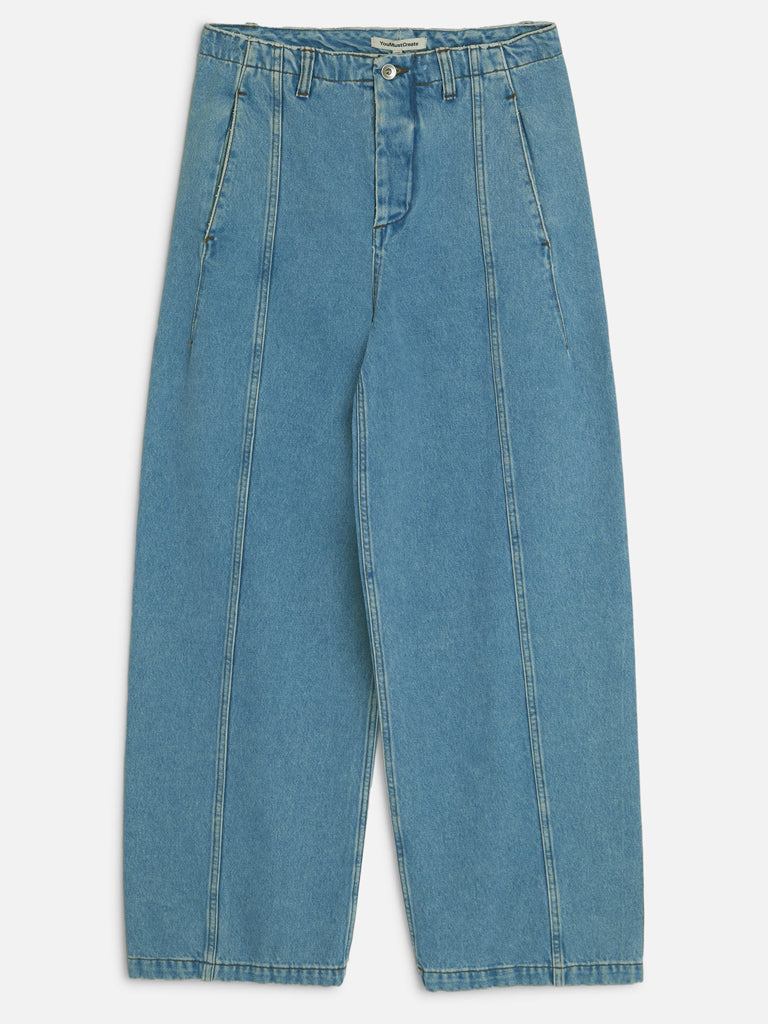 YMC Displaced Seam Jeans in Blue