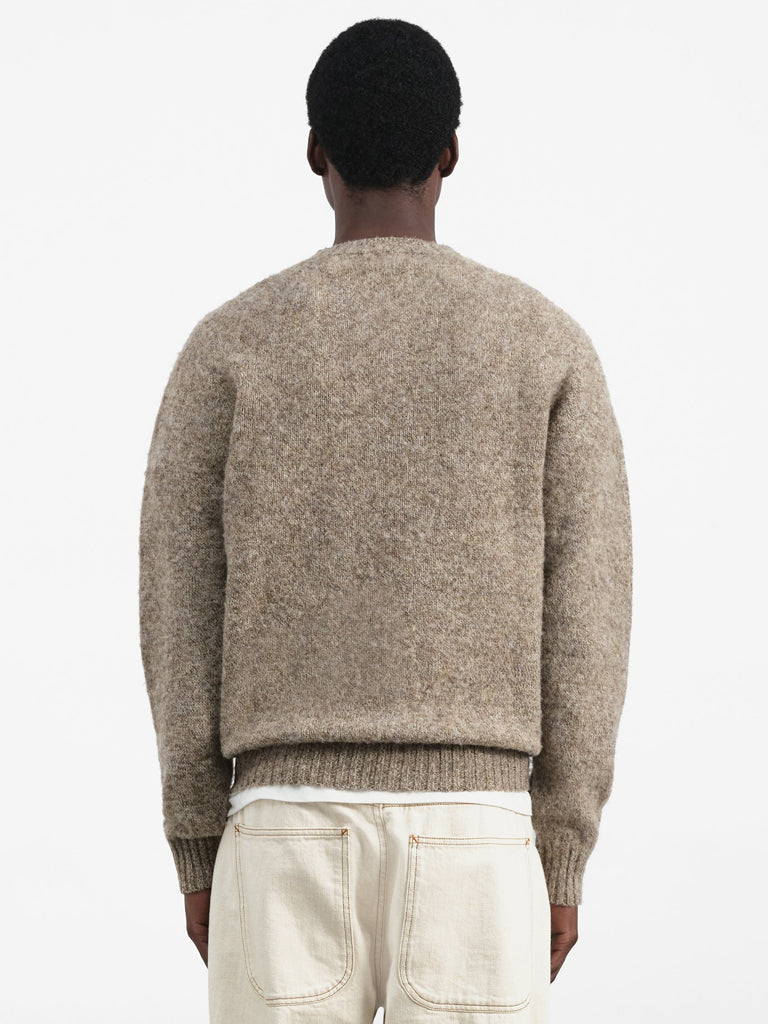 YMC Earth Suedehead Sweater in Natural