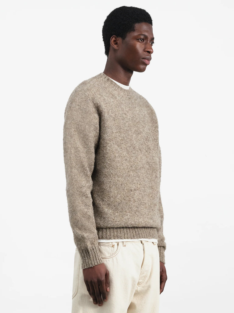 YMC Earth Suedehead Sweater in Natural