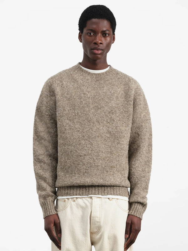 YMC Earth Suedehead Sweater in Natural