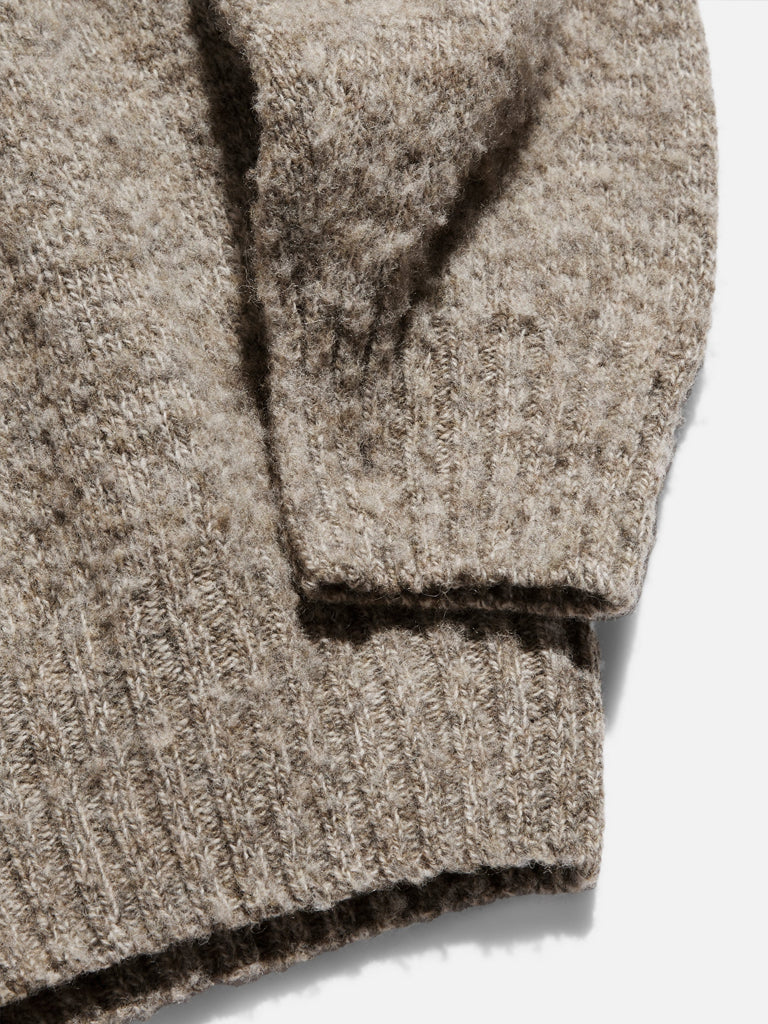 YMC Earth Suedehead Sweater in Natural