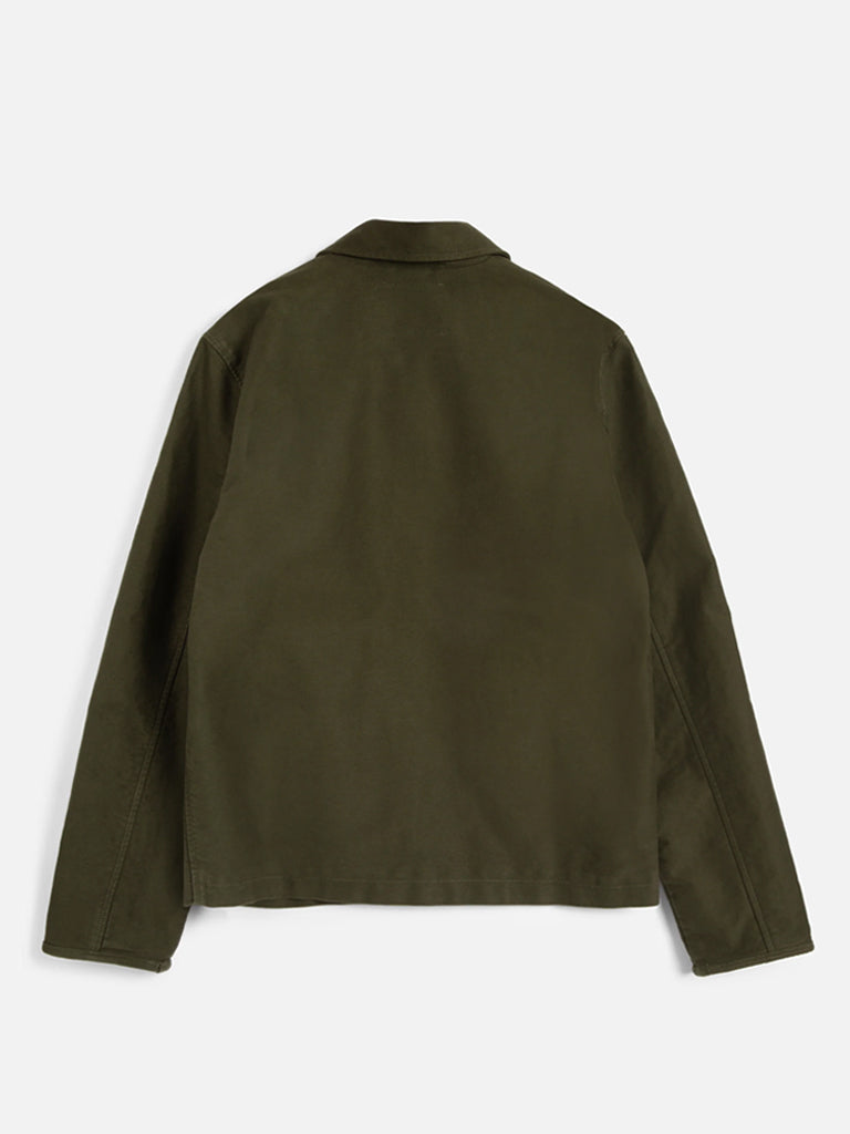 YMC Groundhog Jacket in Olive Moleskin