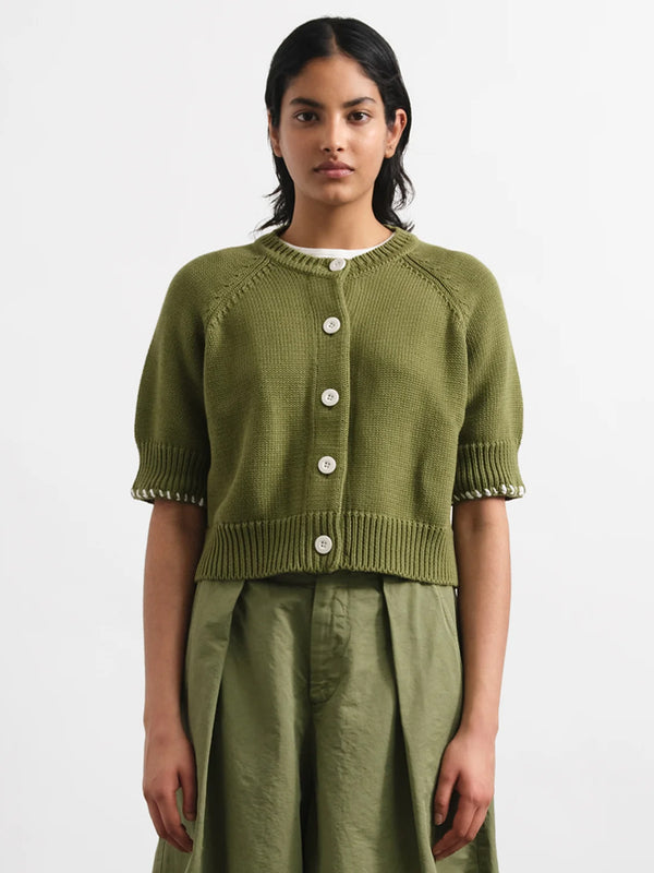 YMC Kwai Cardigan in Green