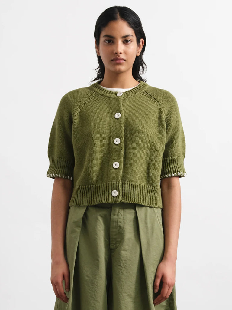 YMC Kwai Cardigan in Green