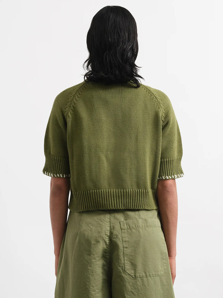 YMC Kwai Cardigan in Green