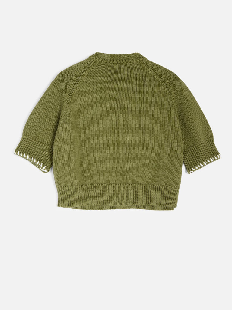YMC Kwai Cardigan in Green