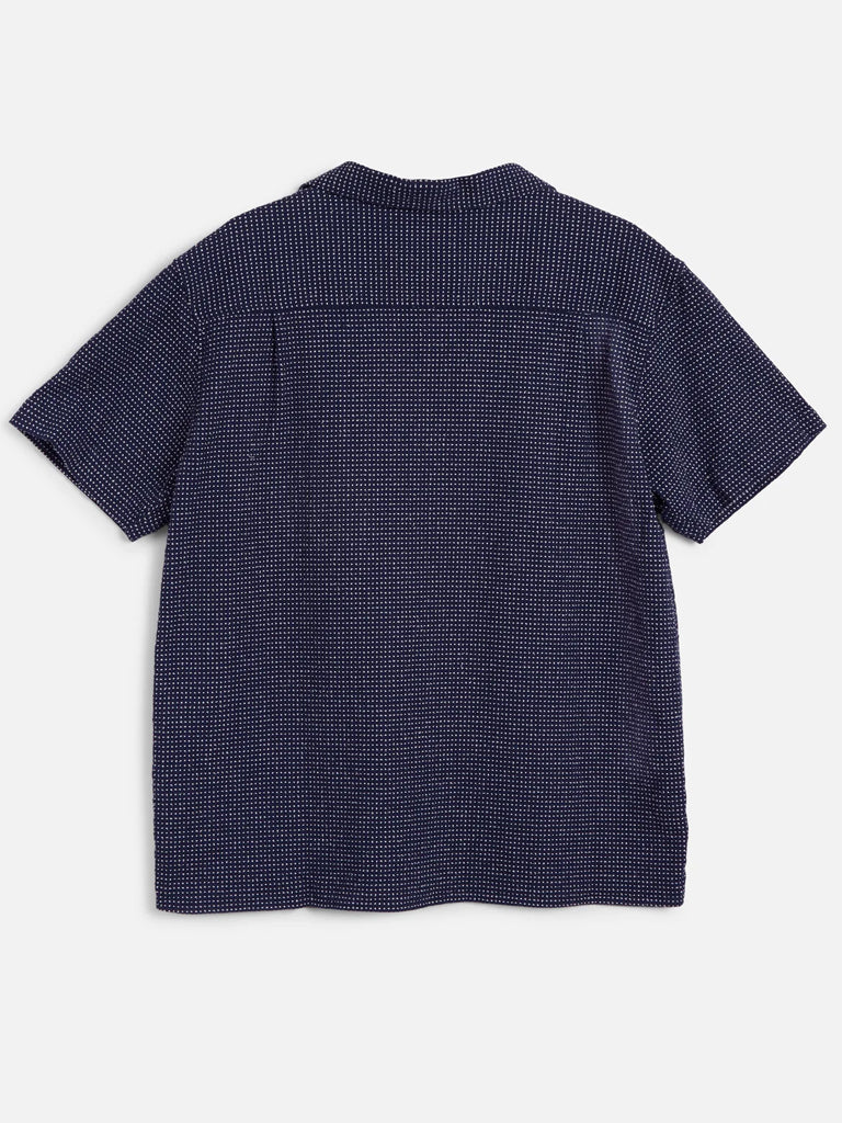 YMC Malick Shirt in Blue White