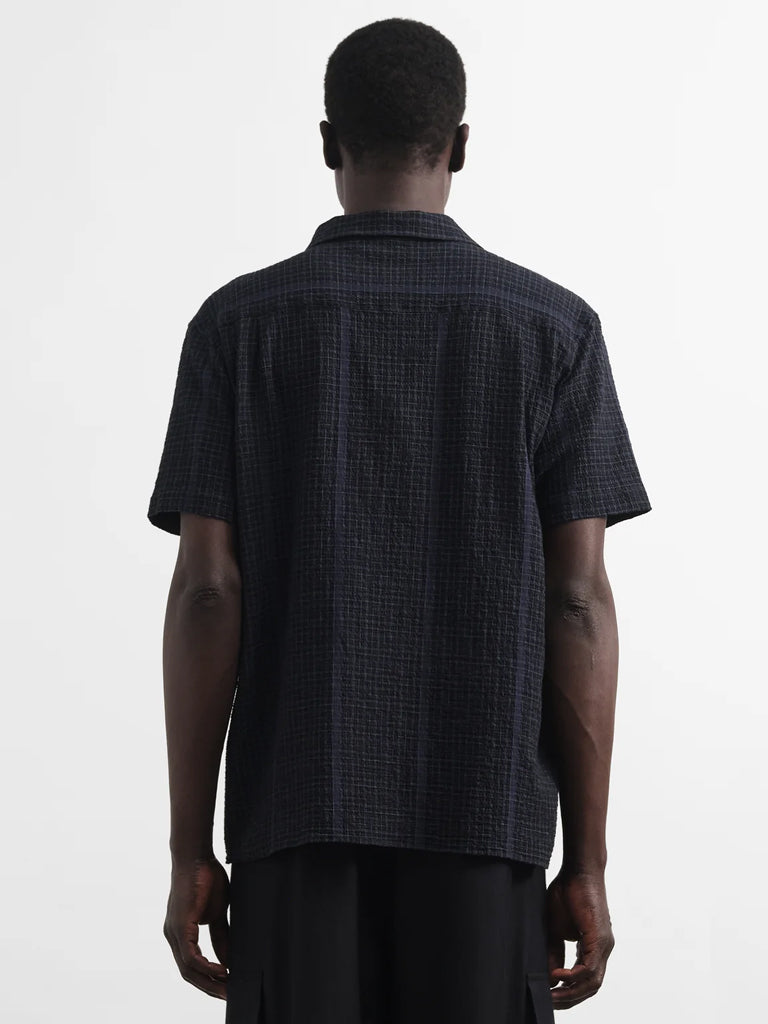 YMC Malick Shirt in Black Green