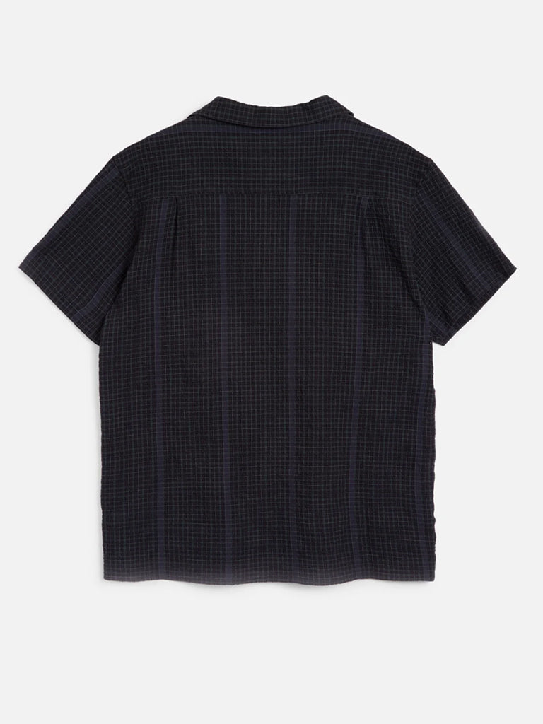 YMC Malick Shirt in Black Green