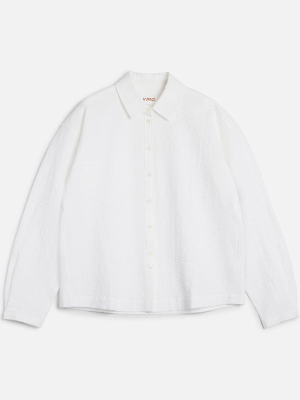 YMC Marianne Seersucker Shirt in White