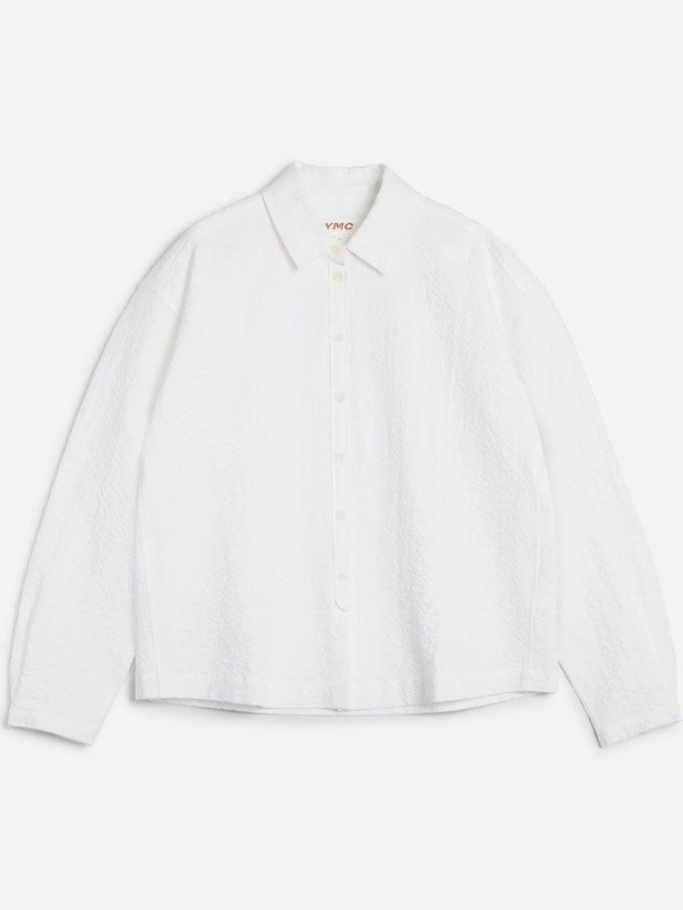 YMC Marianne Seersucker Shirt in White