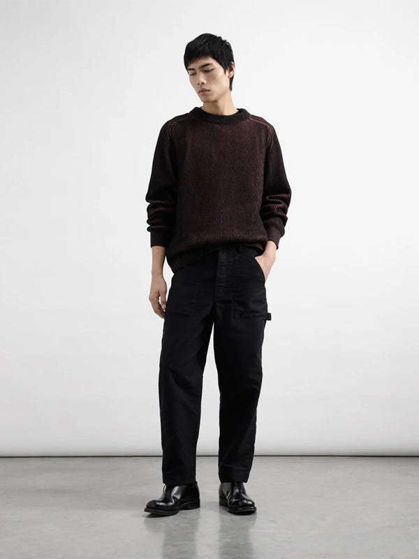 YMC Painter Trouser in Black Moleskin