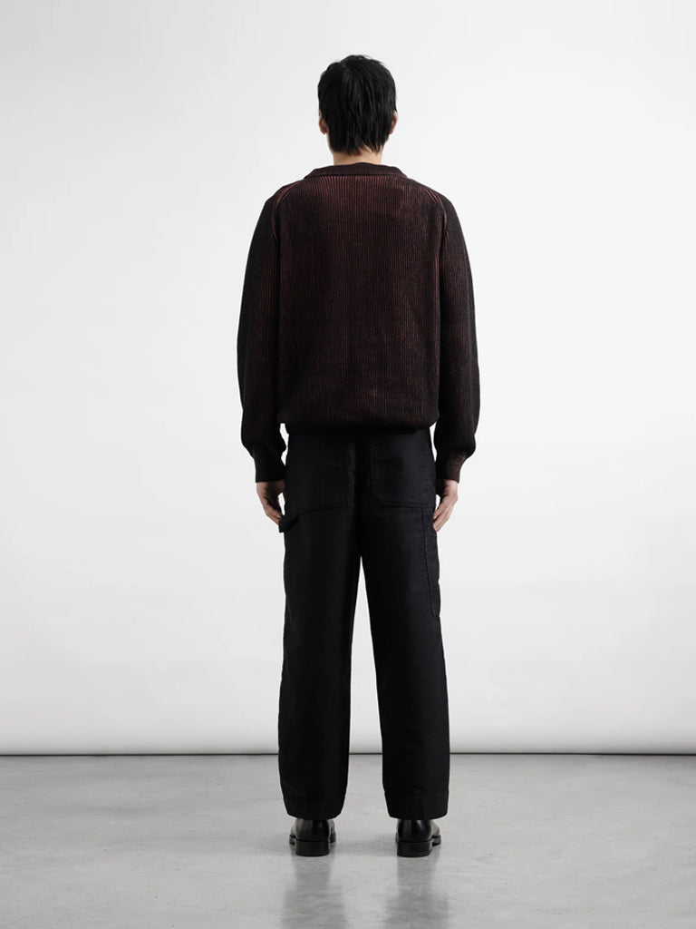 YMC Painter Trouser in Black Moleskin