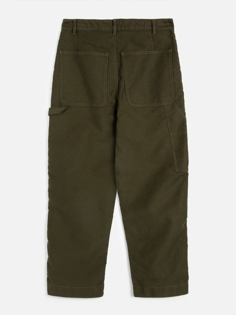 YMC Painter Trouser in Olive Moleskin