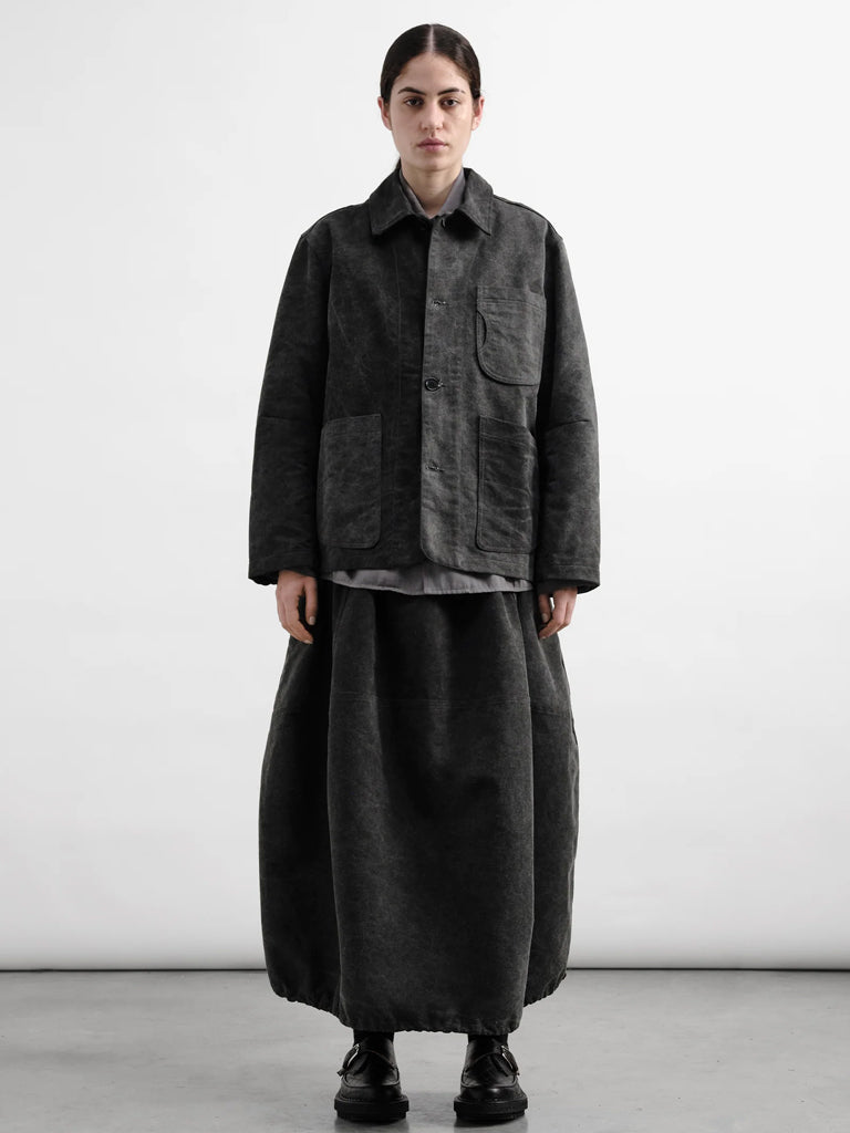 YMC Parachute Skirt in Charcoal