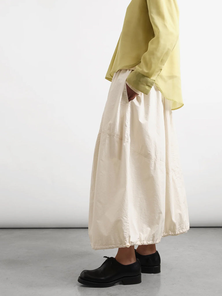 YMC Parachute Skirt in Off White